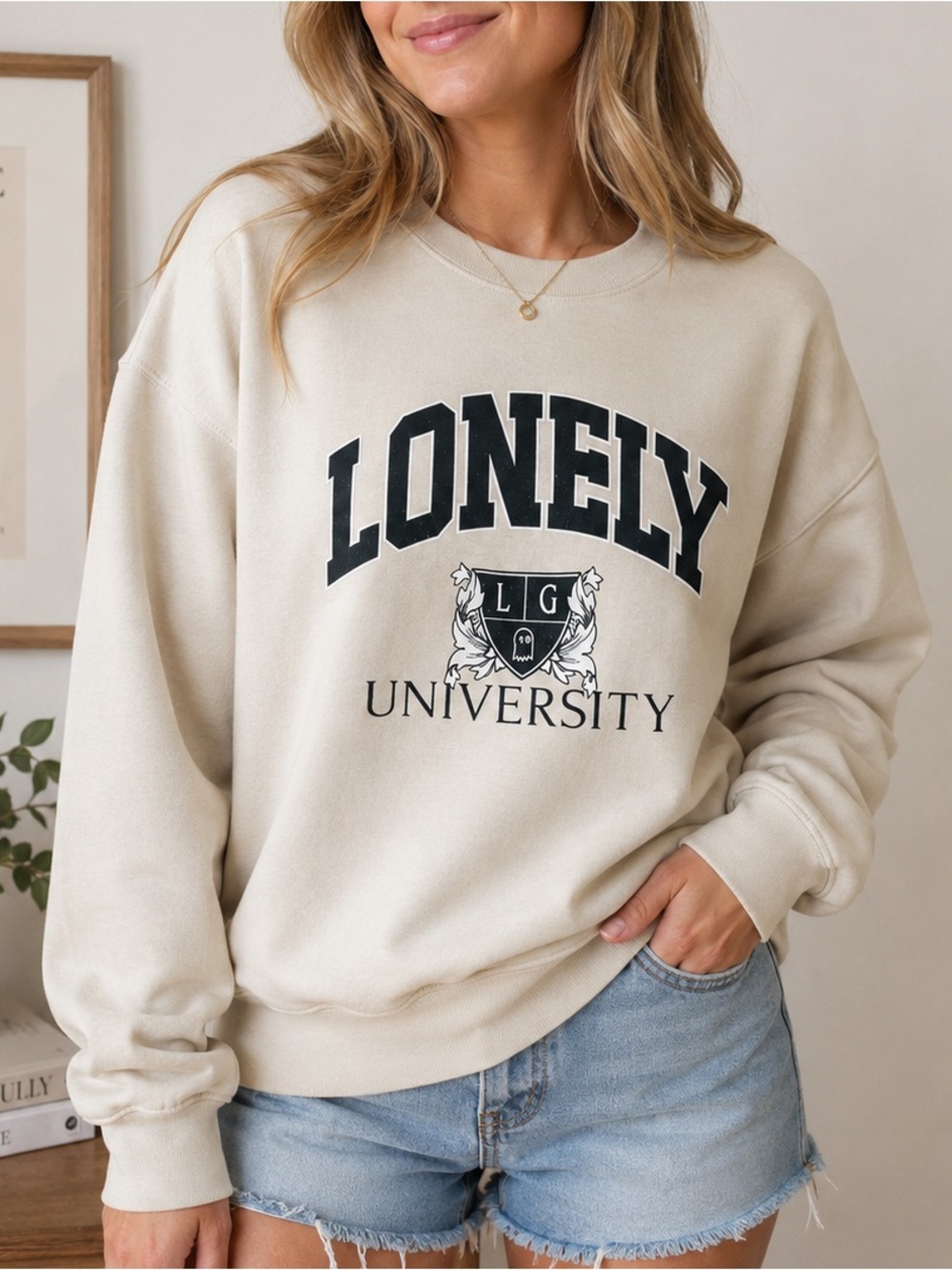 Lonely Ghost University Crewneck Sweatshirt